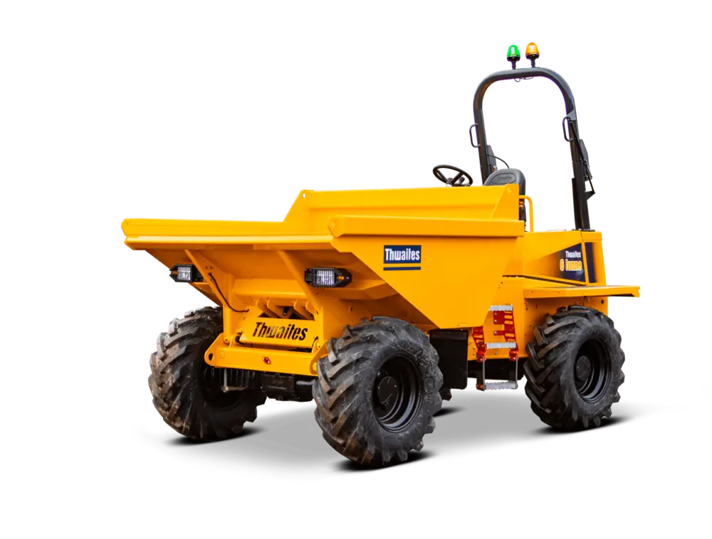 Dumper sur pneus 6 tonnes pour tous travaux de transports et de manutentions en location chez Valroc SA dans la Broye