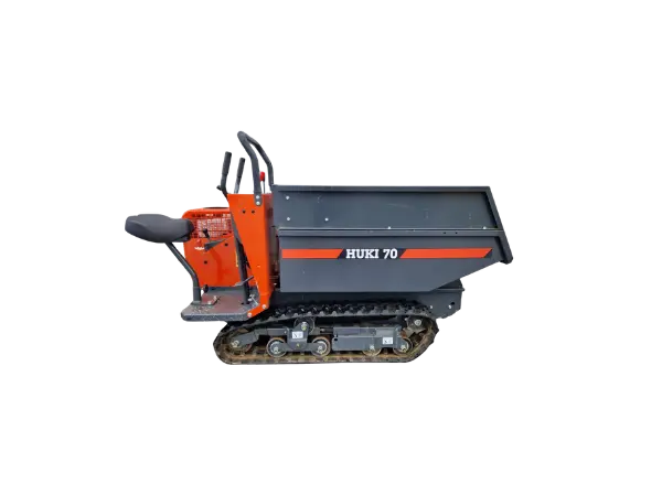 Dumper à chenille Huki 70B pour tous travaux de transports et de manutentions en location chez Valroc SA dans la Broye
